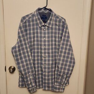 Egara non-iron plaid button down shirt size XXL
